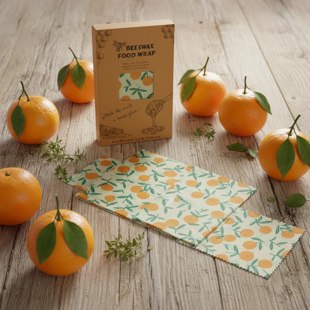 QuickEcoTools™ Beeswax Wraps (3-Pack) — Choose Your Design